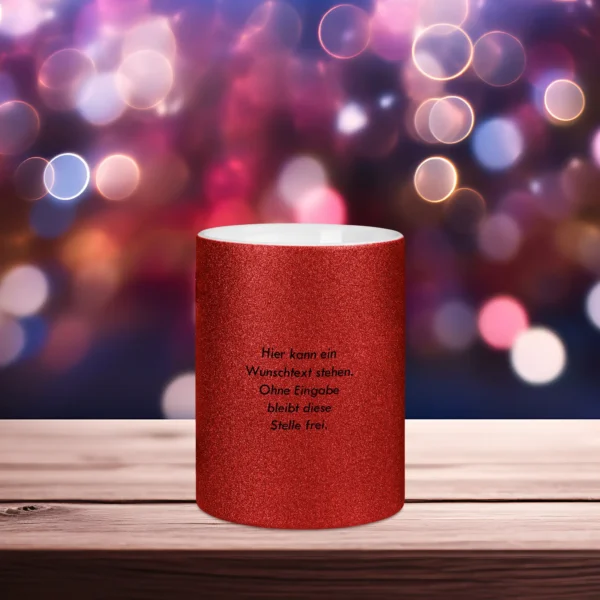 Alternative view of Glitzertasse - Schön dass es Dich gibt