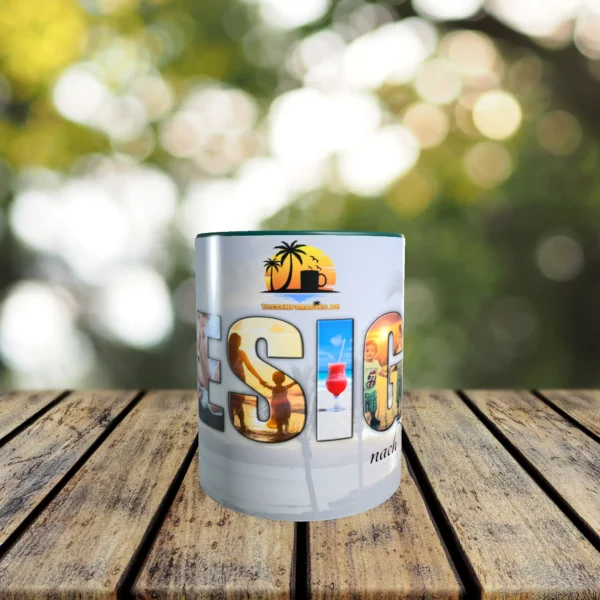 dunkelgruene tasse gestalten hinten | tassenparadies.de