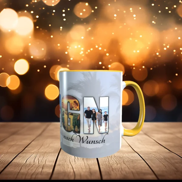 goldgelbe tasse gestalten rechts | tassenparadies.de