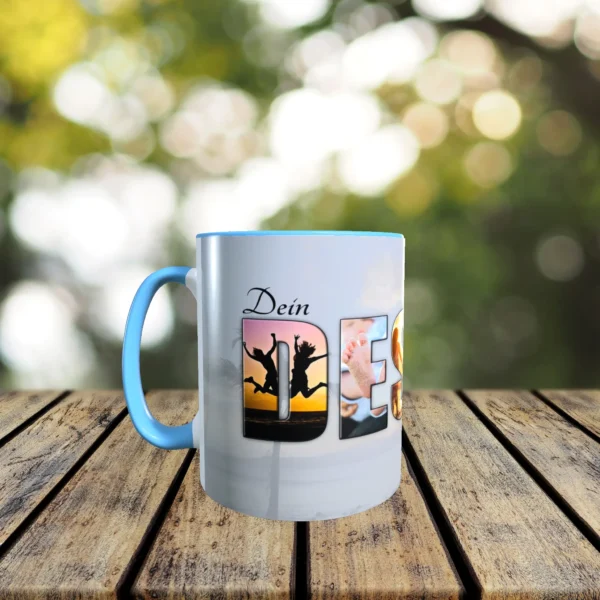 hellblaue tasse gestalten links | tassenparadies.de