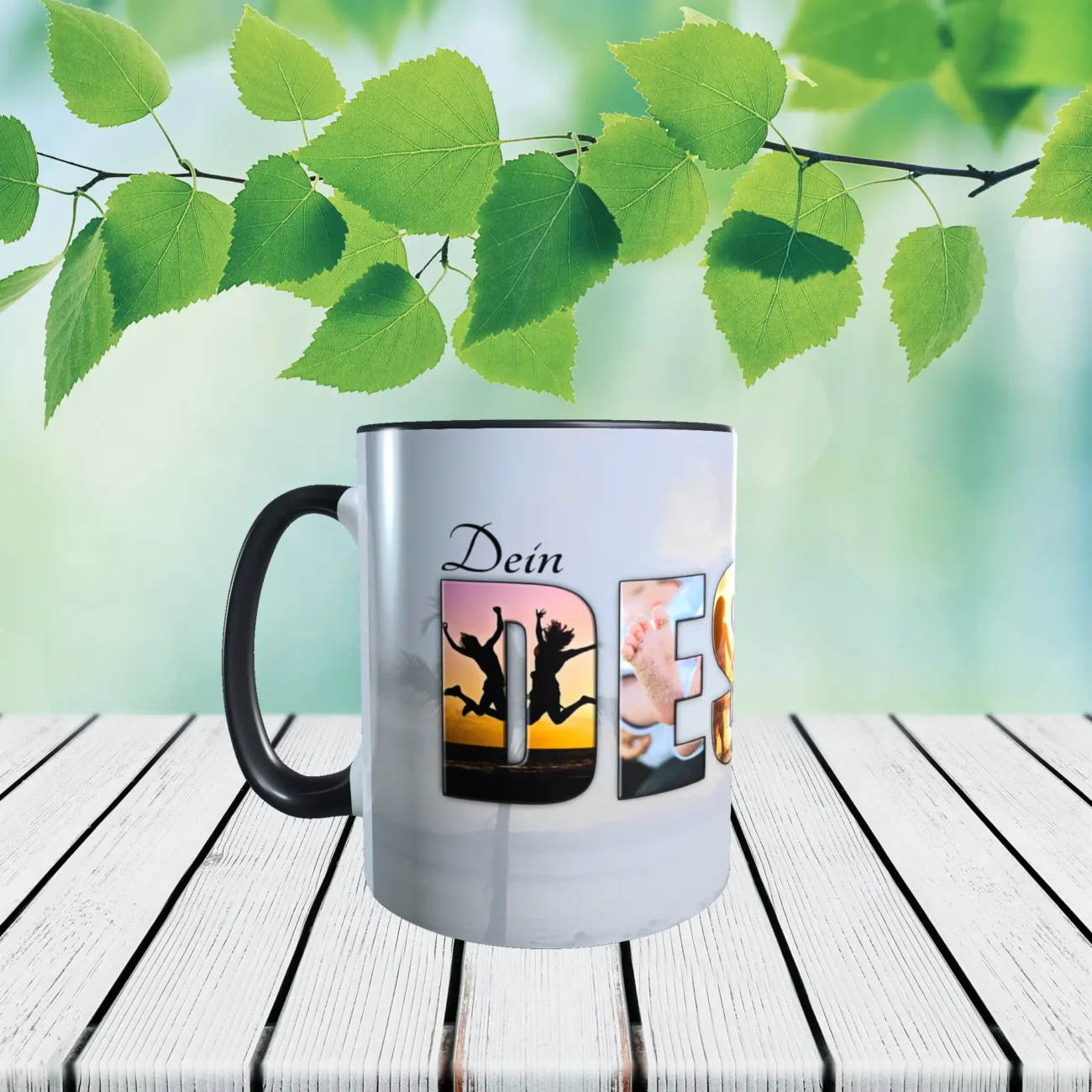 Tasse selbst gestalten in der Farbe schwarz - Exakt nach Wunsch – Bild 5