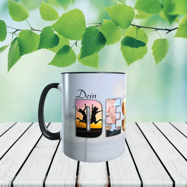 schwarze tasse gestalten links | tassenparadies.de