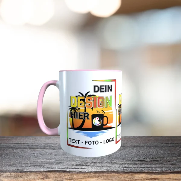 tasse gestalten altrosa links | tassenparadies.de