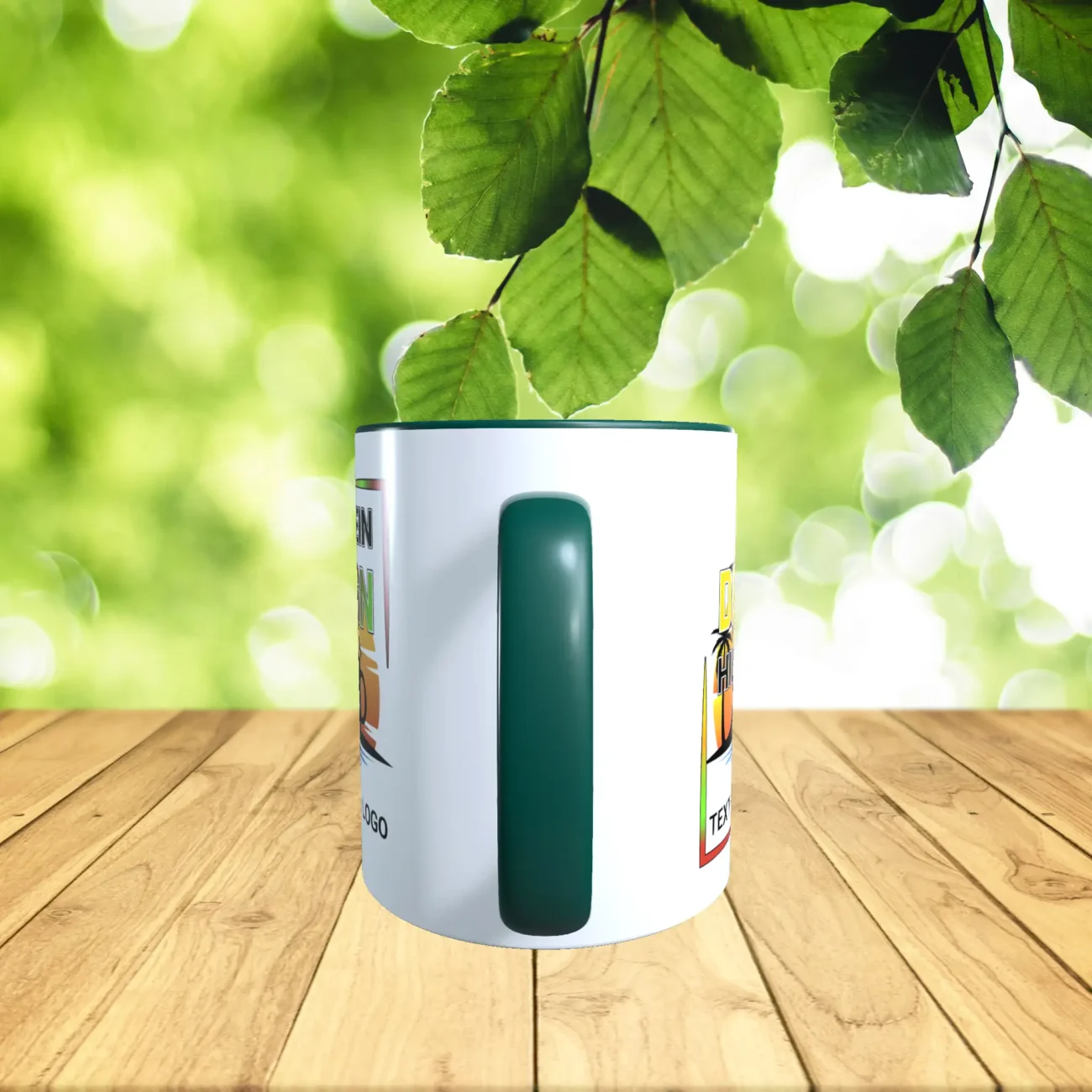 Tasse gestalten in der Farbe dunkelgrün - Exakt nach Wunsch – Bild 4