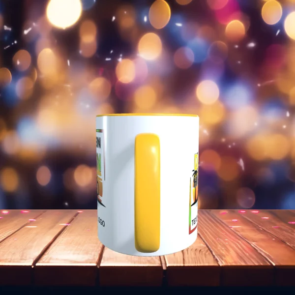 tasse gestalten goldgelb vorne | tassenparadies.de