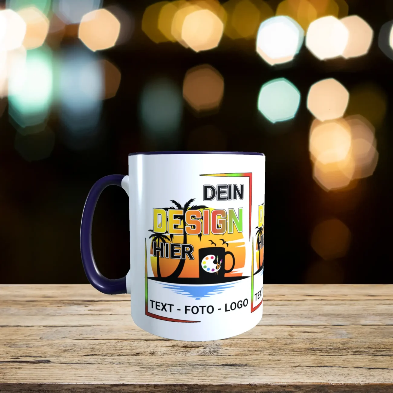 Tasse gestalten in der Farbe kobaltblau - Exakt nach Wunsch – Bild 3