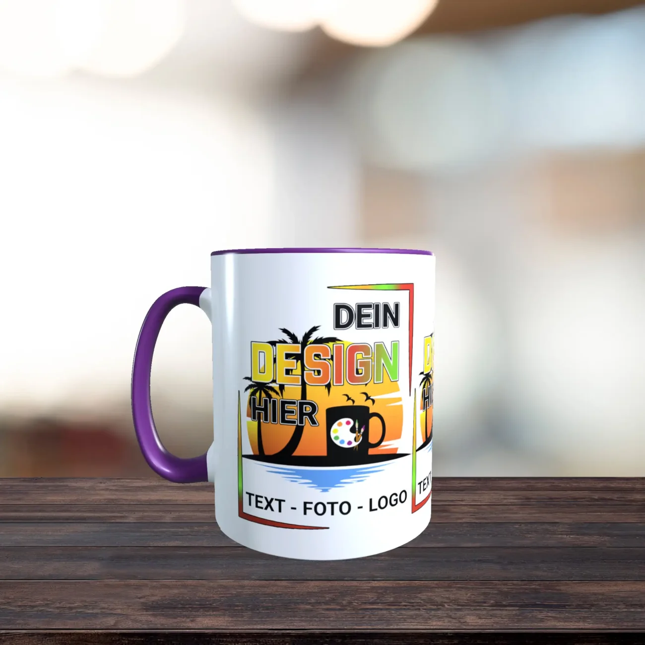 Tasse gestalten in der Farbe lila - Exakt nach Wunsch – Bild 3