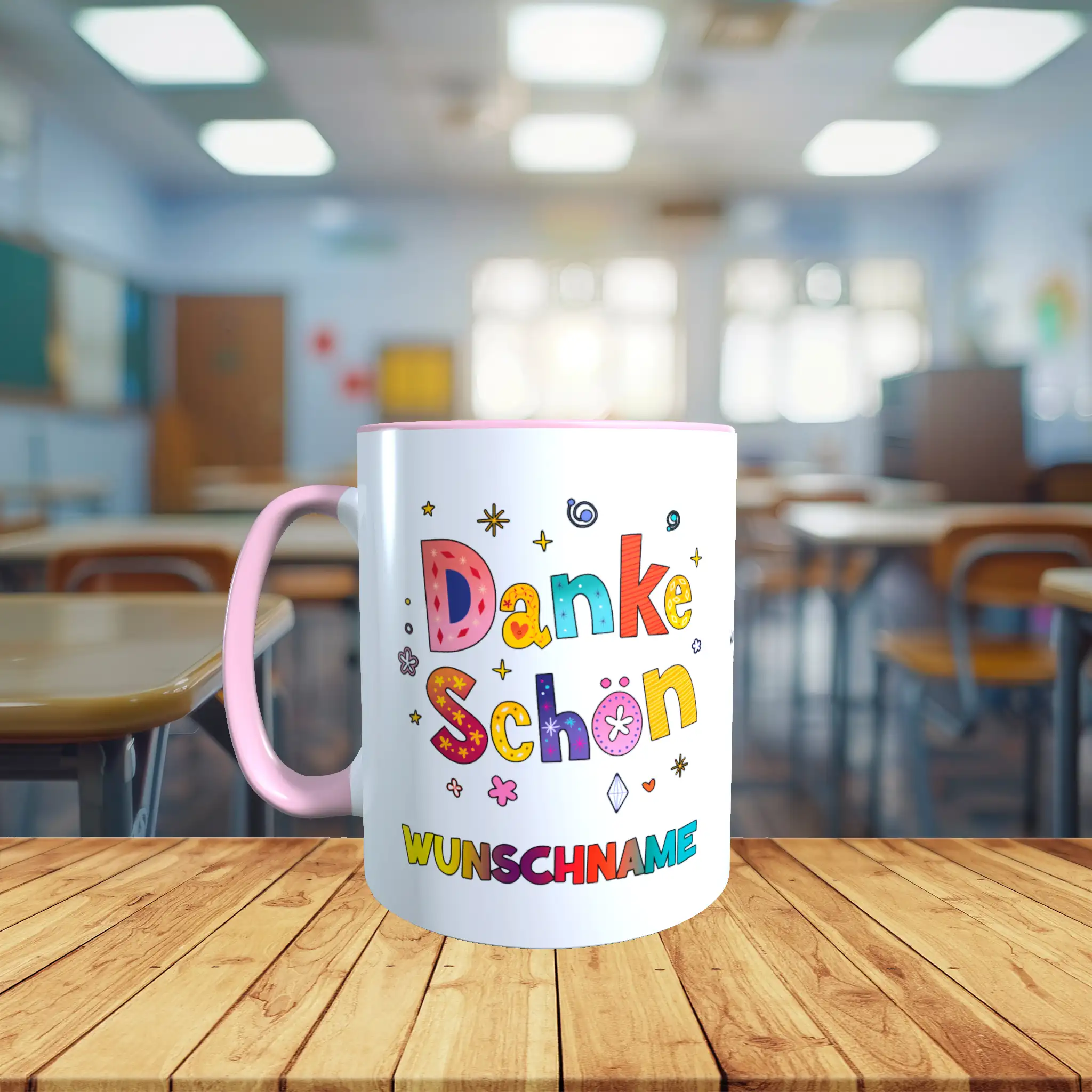 Tasse - Danke Schön Motiv mit Wunschname – Bild 3