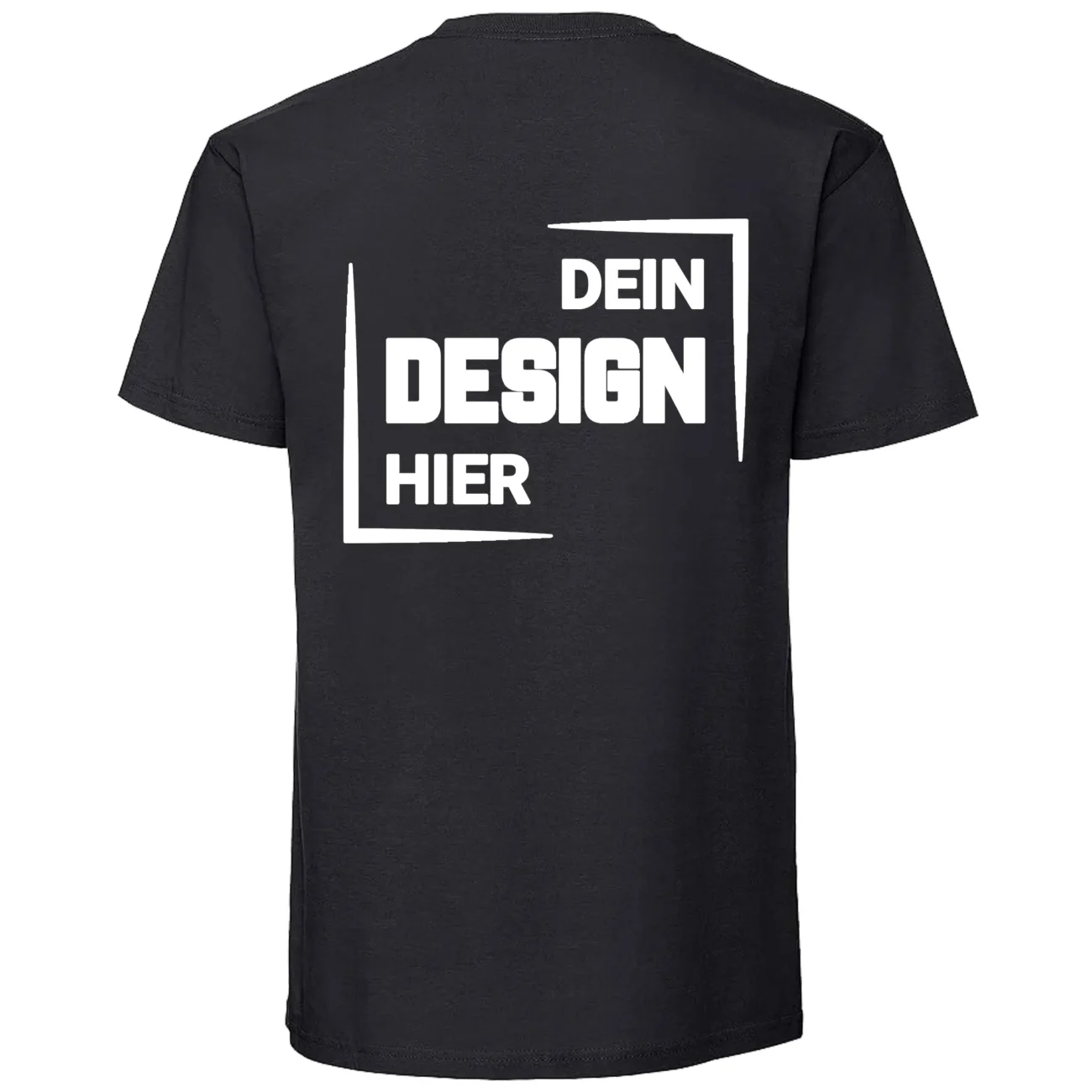 Fruit of the Loom Iconic 195 T Schwarz T-Shirt selbst gestalten – Bild 2