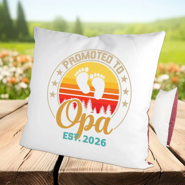 Kissen Opa Himbeerrot | tassenparadies.de