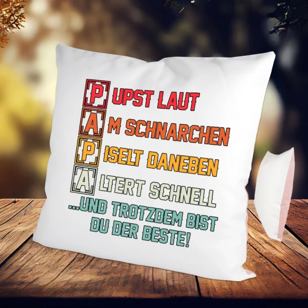 Kissen Papa Altrosa | tassenparadies.de