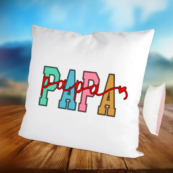 Kissen Papa mit Herz Altrosa | tassenparadies.de