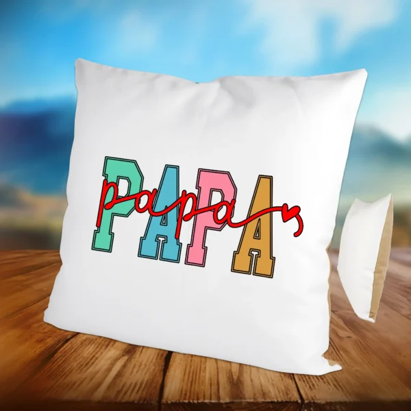 Kissen Papa mit Herz Mokka | tassenparadies.de