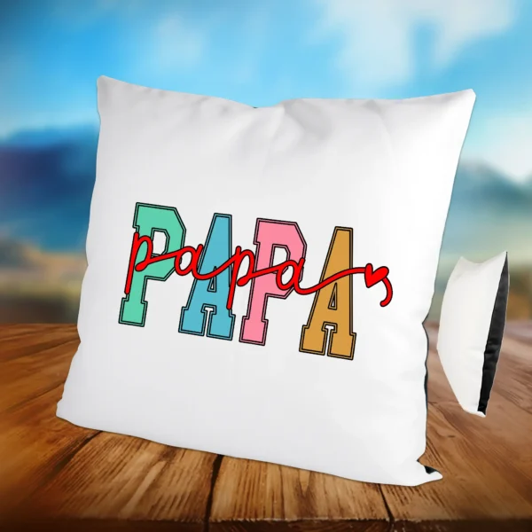 Kissen Papa mit Herz Schwarz | tassenparadies.de