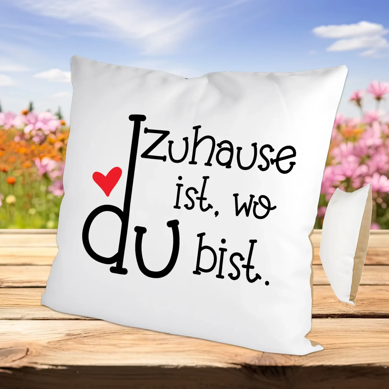 Kissen Zuhause ist wo du bist – Bild 3