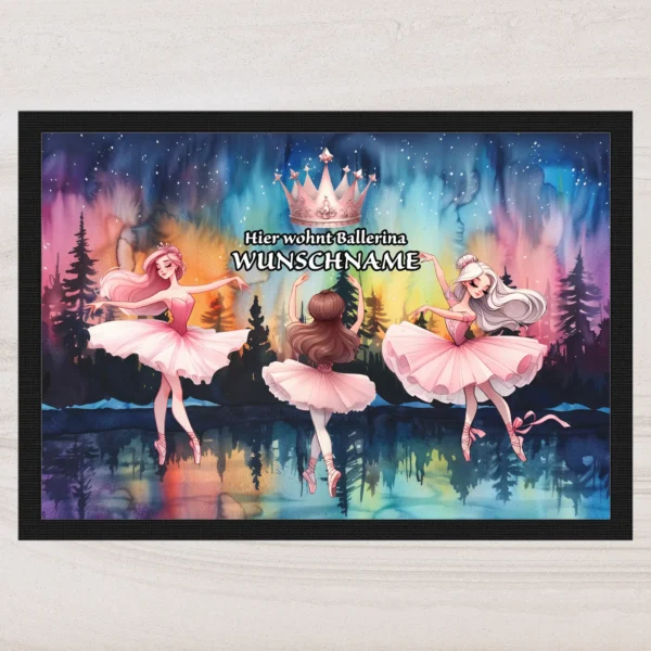Alternative view of Fußmatte - Ballerina mit Wunschname
