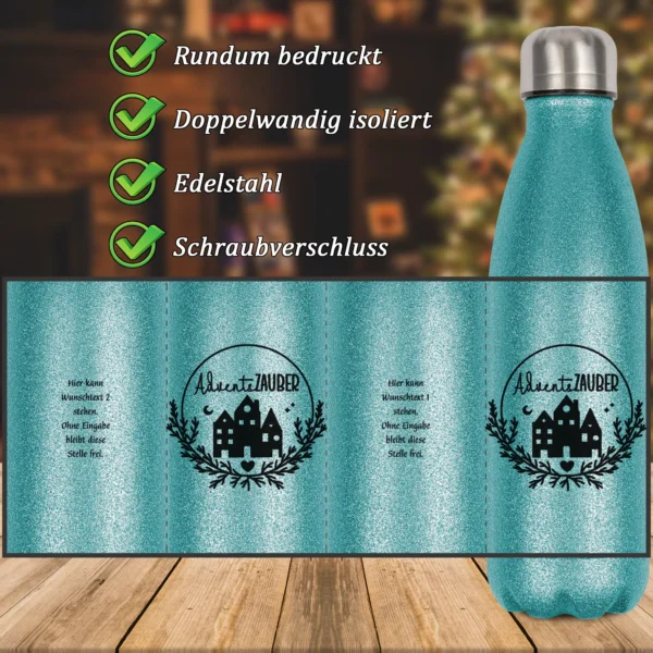 Alternative view of Glitzerflasche - Adventszauber