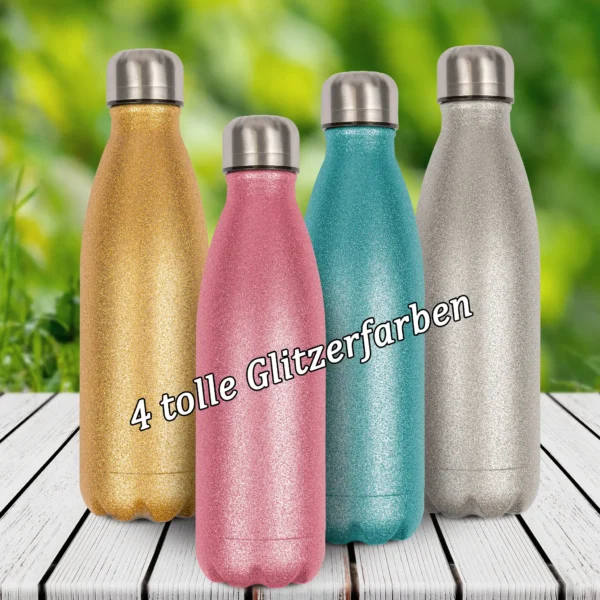 glitzerflasche mama loading alle farben | tassenparadies.de