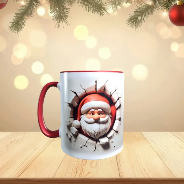 Alternative view of Tasse - Weihnachtsmann mit 3D Optik
