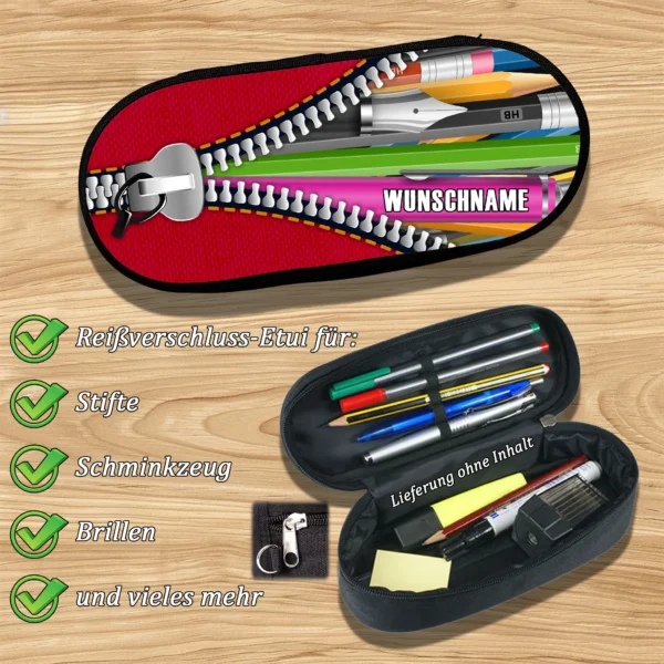 Alternative view of Schlampermäppchen - Stifte Motiv mit Reißverschluss