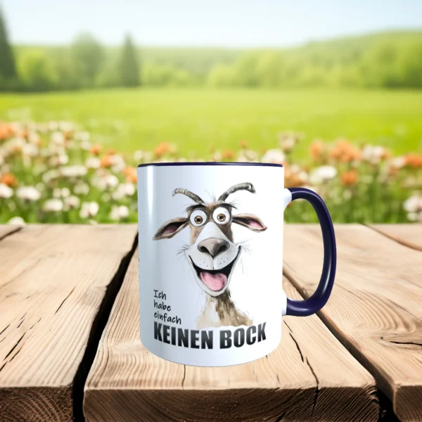 ich habe einfach keinen bock tasse kobaltblau