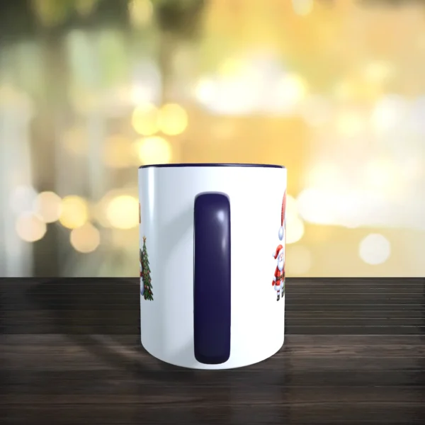 kobaltblaue weihnachtstasse mit name und initial f Left | tassenparadies.de