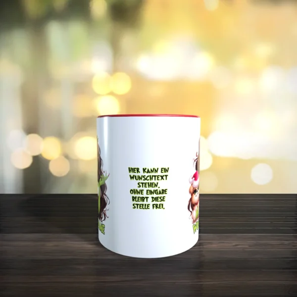 Alternative view of Tasse - Grinch Lady mit Wunschname