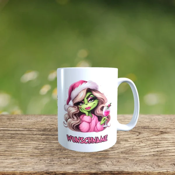weisse tasse miss grinch