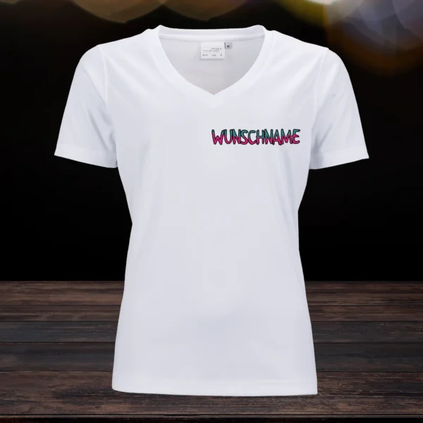 Alternative view of Ladies T-Shirt - Die Lage ist besäufniserregend mit (W)einhorn und Name