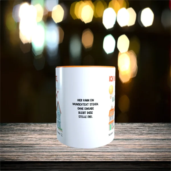 Alternative view of Tasse - Ich wünschte Du würdest nebenan wohnen - Mit Namen