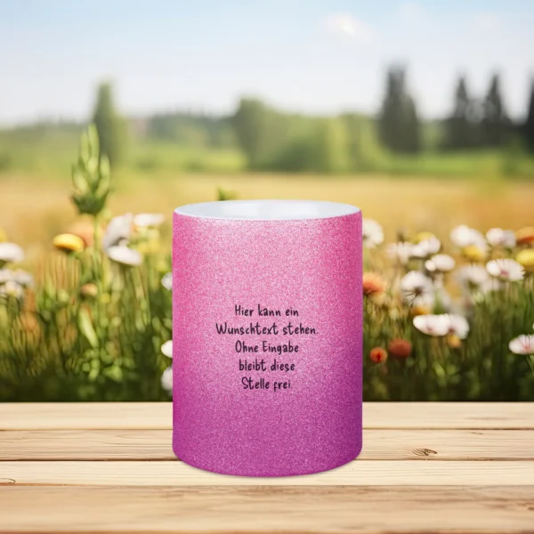 Alternative view of Glitzertasse - Ich wünschte Du würdest nebenan wohnen