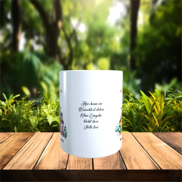 Alternative view of Tasse - Ich wünschte Du würdest nebenan wohnen Motiv 2 - Mit Namen