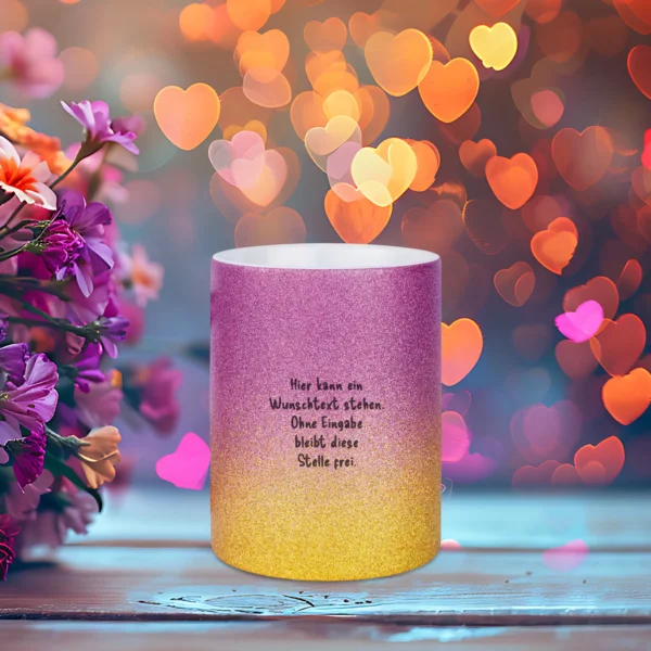 Alternative view of Ein weiteres Jahr voller Liebe und Licht - Glitzertasse