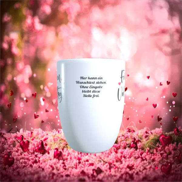 Alternative view of Fröhlichen Valentinstag - Tasse mit Löffel