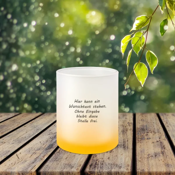 Alternative view of Ja ich habe die beste Schwester - Satinierte Glastasse