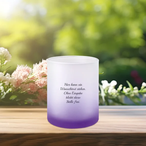 Alternative view of Ja ich habe die beste Schwester - Satinierte Glastasse