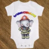 baby body feuerwehr elefant mit name