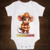 baby body feuerwehr maus mit name