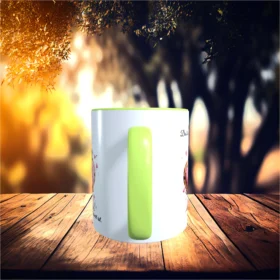 du bist das beste was mir je passiert ist tasse hellgruen Left | tassenparadies.de