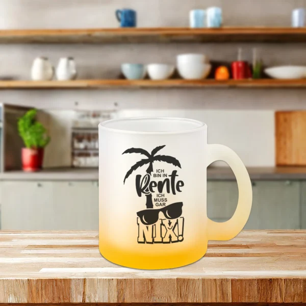 glastasse ich bin in rente ich muss gar nix