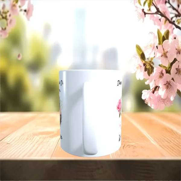 tasse diese rose ist wie du weiss Left | tassenparadies.de