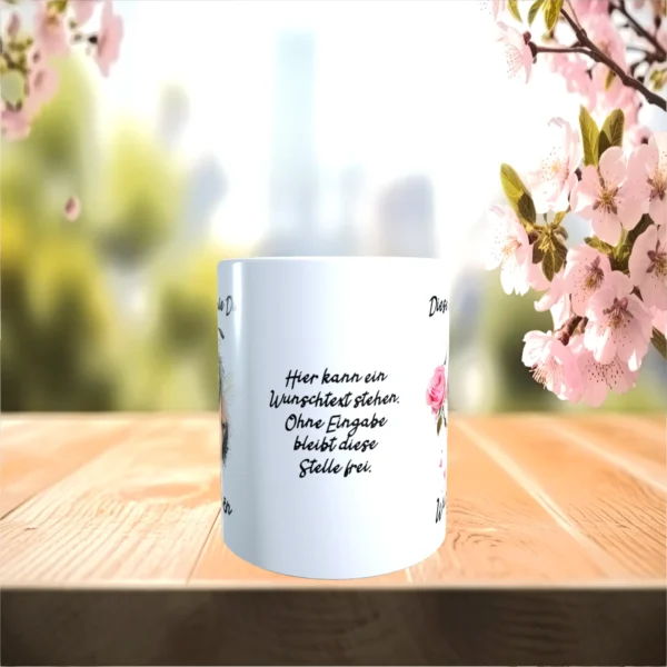 Alternative view of Tasse - Diese Rose ist wie Du - Wunderschön