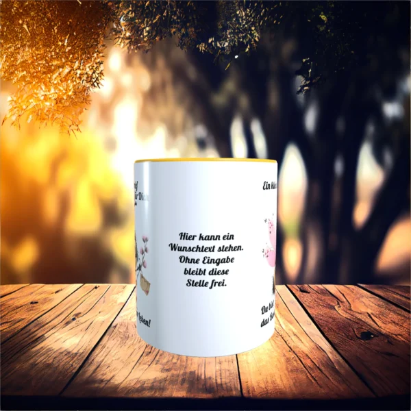 tasse du bist das beste in meinem leben goldgelb Right | tassenparadies.de