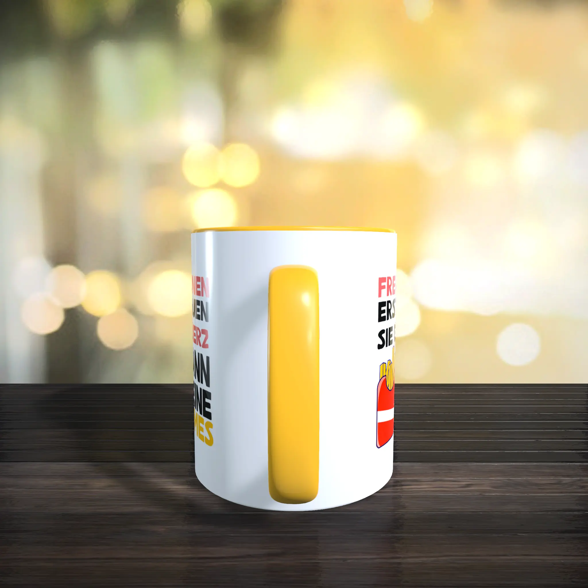 Tasse - Freundinnen - Erst klauen Sie Dein Herz dann Deine Pommes – Bild 4