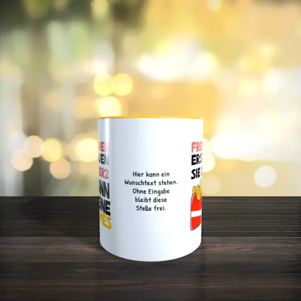 tasse freundinnen goldgelb Right | tassenparadies.de