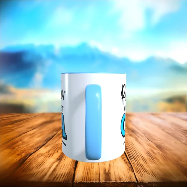 tasse ich bin kein rentner ich bin vollzeit opa hellblau Left | tassenparadies.de